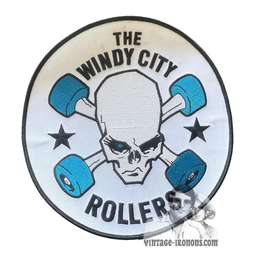 RARE Large Windy City Rollers Chicago Roller Derby Vintage Patch